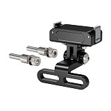 Aluminum alloy bicycle handle stand sports camera photography bracket for riding headlights. Suitable for bicycle handle stand screw hole range of 9.5mm~34.5mm. Suitable for Insta360 GO Ultra DJI OSMO 360/GoPro13 with two cards. Suitable for DJI OMSO 360 ACTION 5/4/3/2 sports camera accessories