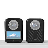 Suitable For DJI Osmo 360 Lens Cover Silicone Cover Panoramic Sports Camera Body Protective Cover Dustproof Silicone Cover+Lens Cover