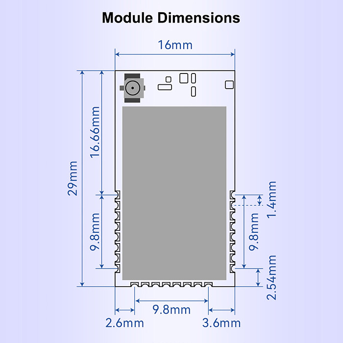 MK8000PA+LNA High-power Omnidirectional 300 Meter TOF Positioning Electronic Fence Elevator Floor Distance Measurement Module