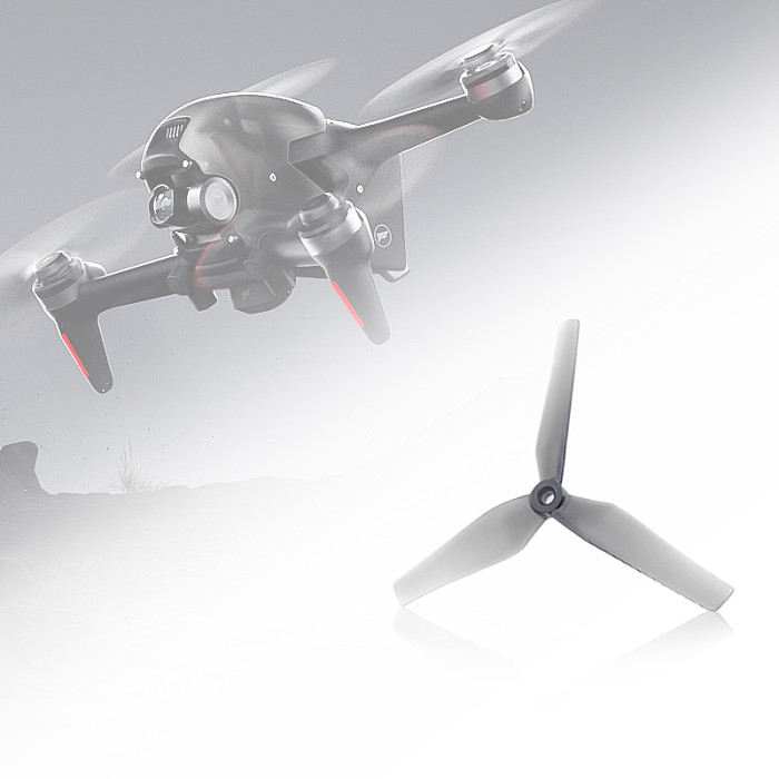 HQProp D6 x 4.5 x 3 Grey 6-inch FPV Racing Propeller Tri-Blade Propeller