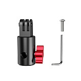 1/4 Arri Positioning Aluminum Alloy Photography Light Fixed Bracket Adapter Quick Release Gimbal Multi Angle Conversion Seat Accessories