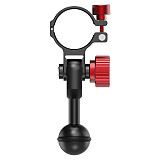 CNC Aluminum Alloy Diving Fill Light Flashlight Clamp 1-inch Ball Head for Underwater Photography Lighting YS Bracket Accessories Suitable for Flashlights with 30~32mm Diameter