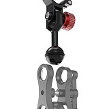 CNC Aluminum Alloy Diving Fill Light Flashlight Clamp 1-inch Ball Head for Underwater Photography Lighting YS Bracket Accessories Suitable for Flashlights with 30~32mm Diameter