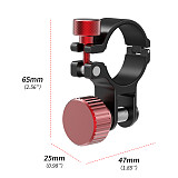 CNC Aluminum Alloy Diving Fill Light Flashlight Clamp 1-inch Ball Head for Underwater Photography Lighting YS Bracket Accessories Suitable for Flashlights with 30~32mm Diameter