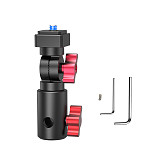 1/4 Arri Positioning Aluminum Alloy Photography Light Fixed Bracket Adapter Quick Release Gimbal Multi Angle Conversion Seat Accessories