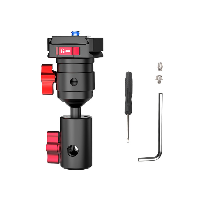 1/4 Arri Positioning Aluminum Alloy Photography Light Fixed Bracket Adapter Quick Release Gimbal Multi Angle Conversion Seat Accessories