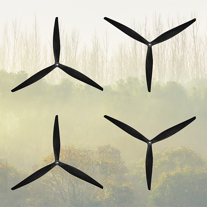 1 pair (HQDrop) 17X8X3 17 inch propeller blades for large aircraft propellers