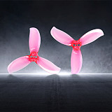 (GEMFAN/Qianfeng) D2.5 Three-Blade - PC Gray/Pink/Blue - 1.5mm Ducted Propeller for O4 4 pairs/pack