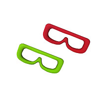 Suitable for EV200D 02 anti leakage eye mask compatible with AomwaY SKYZONE 03 04 glasses red/green
