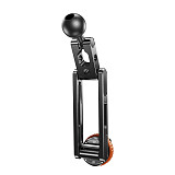 Snap-On Car Mount Extension Pole Snap-On Base Accessory Kit Aluminum Alloy 17mm Universal Ball Head with Extended Arm