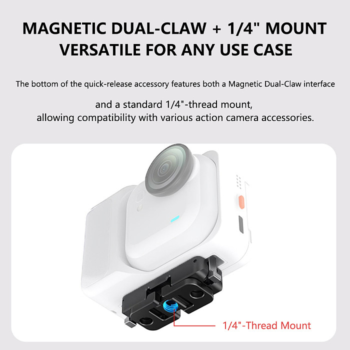 Magnetic Quick Release Base Mount Adapter Plate Accessory for Insta360 GO Ultra Camera Stand Support Holder Sports Accessories