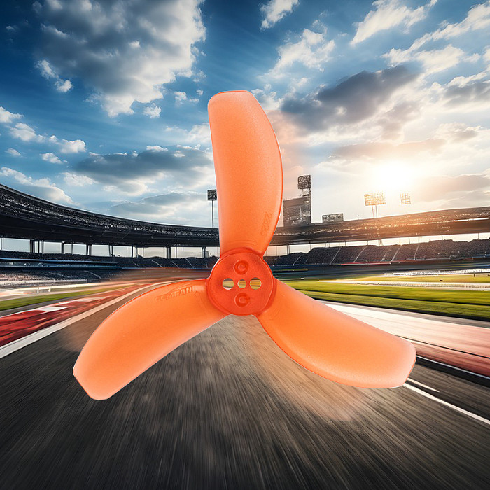 2Pairs CW CCW 1.5mm Propeller 2826 Tri-Blade Ultra-lightweight Prop for FPV Micro Drone