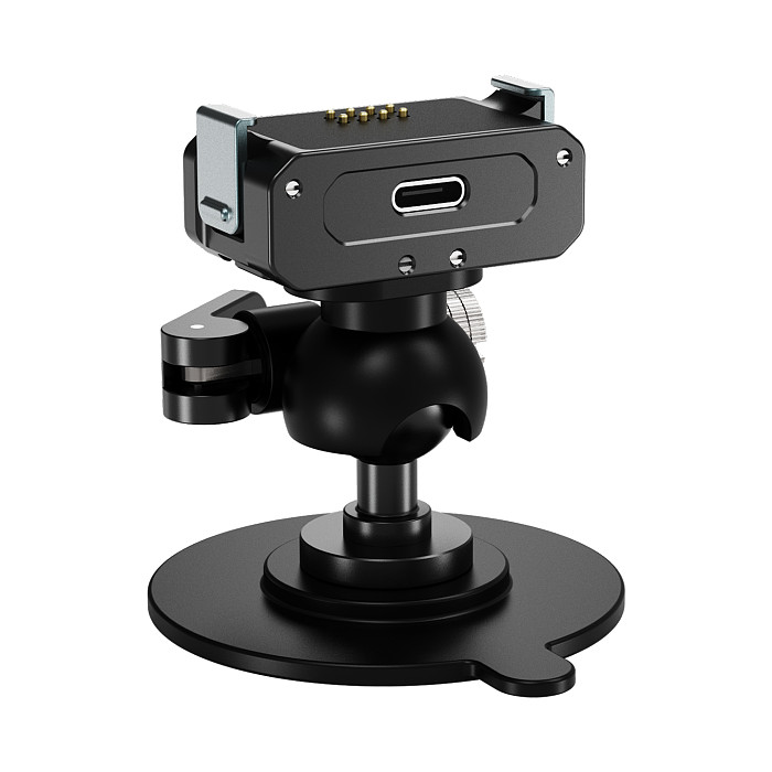 XT-XINTE Magnetic Quick-Release Nano-Adhesive Suction Cup For Vehicle Mounting/Live Streaming Compatible with DJI ACTION 5/4/3/2 & OSMO 360 POCKET4 Panoramic Action Cameras Suitable for Smooth Surfaces: Glass/Tile/Plastic/Wood Panels