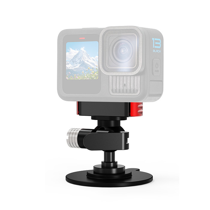 XT-XINTE Magnetic Quick-Release Nano-Adhesive Suction Cup For Vehicle Mounting/Live Streaming Compatible with DJI ACTION 5/4/3/2 & OSMO 360 POCKET4 Panoramic Action Cameras Suitable for Smooth Surfaces: Glass/Tile/Plastic/Wood Panels