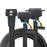 LP Low profile PCIE-8654 8I 74P To SFF-8639 U.2+15P With Screw Hole Wire 50CM/80CM/100CM