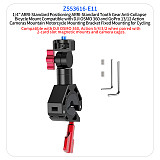 Quick Release Anti Collapse Aluminum Alloy Car Handle Photography Crab Clamp Suitable For DJI OSMO360/Action5/4/3/2/Innsta360 X5/X4 Sports Camera And Motorcycle Electric Vehicle Rearview Mirror Riding Photography Bracket Accessories