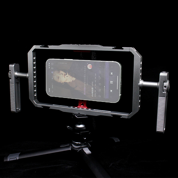 Universal For MagSafe Quick Release SmartPhone Cage Protective Case with Side Handle Rig for iPhone17 16 15 14 Pro Max Mobile
