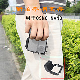 Protective Frame Case for DJI OSMO NANO Camera Camera Expansion Cage Bezel Case with Mount Adapter Plastic Housing Shell Cover
