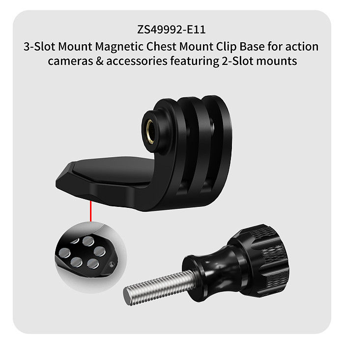 New Easy Clip Hat Camera Holder for Insta360 GO3 3S Ultra DJI Action2 Quick Release Magnetic Clamp Chargable Frame Fixed Mount