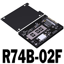 (ADT Link) M.2 NVMe to U.2/U.3 SSD adapter hard drive box CNC aluminum alloy shell PCIe 5.0 Gen5