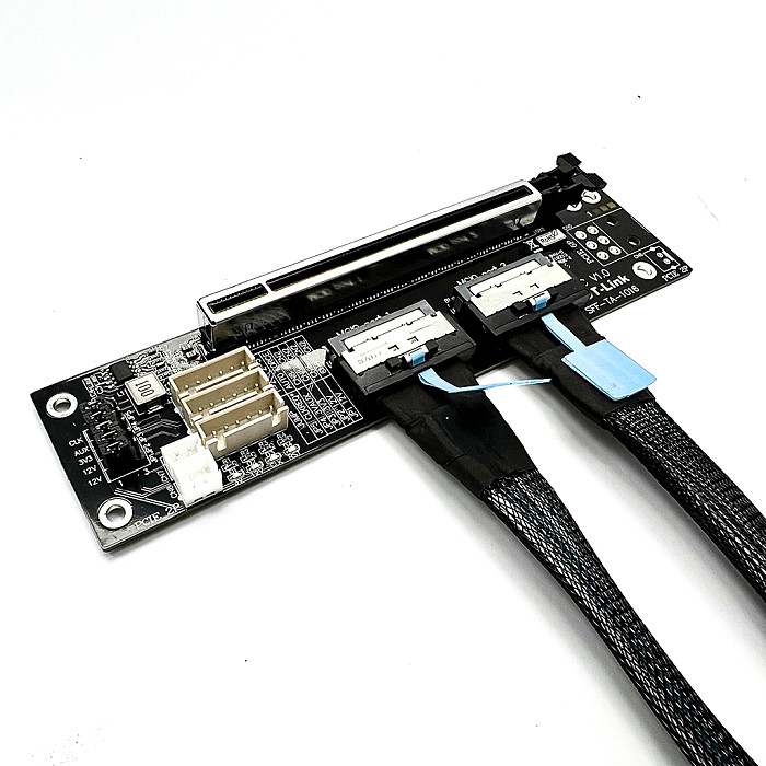 ADT Link PCIe 4.0x16 MCIO graphics card split extension cable supports one to two SFF-TA-1016