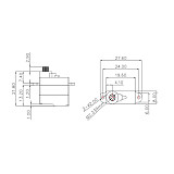 JX PDI-HV2305HB/23g Medium sized Waterproof Servo Mini Servo Waterproof IP67