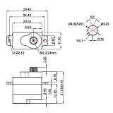 JX PDI-1001MG/10g Miniature Hollow Cup All Metal Servo MICRO CORELESS SERVO