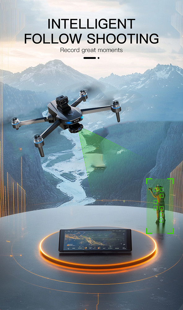 SG109MAX2 Quadcopter with HD Camera Equipped with GPS Positioning and Laser Obstacle Avoidance Ensuring Stable and Safe Flight