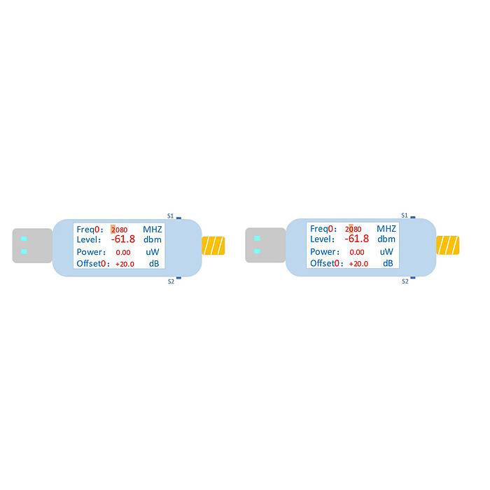 USB RF power meter V3 100K to 10GHZ-55~+30dBm