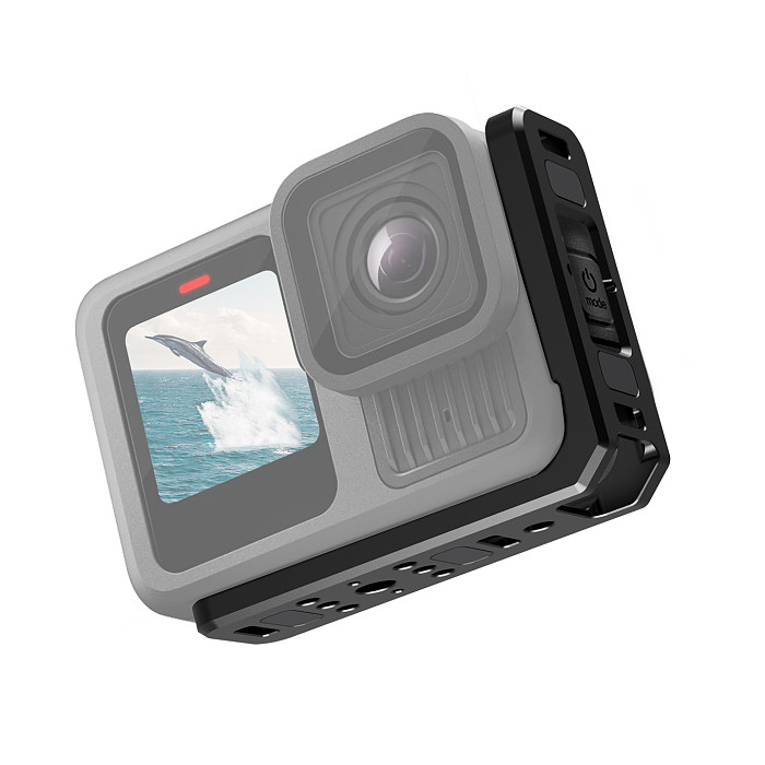 For GoPro 13 Action Camera L Bracket Mount Quick Release Plate Horizontal Vertical Holder Magnetic Base Tripod Vlog Accessories