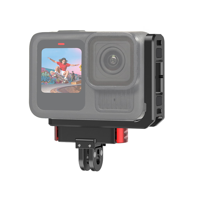For GoPro 13 Action Camera L Bracket Mount Quick Release Plate Horizontal Vertical Holder Magnetic Base Tripod Vlog Accessories