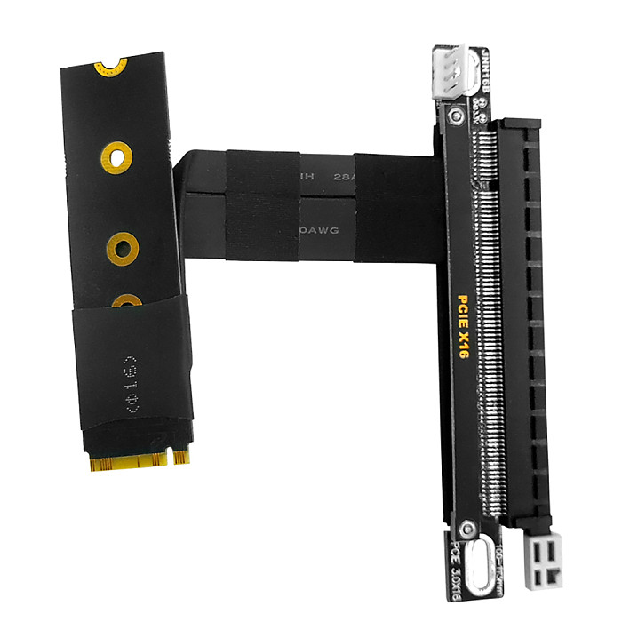 M.2-mkey to PCIE X16 NVME-compatible to PCI-E 16x Extension Adapter Cable with M2 Interface for External 1050ti Graphics Cards