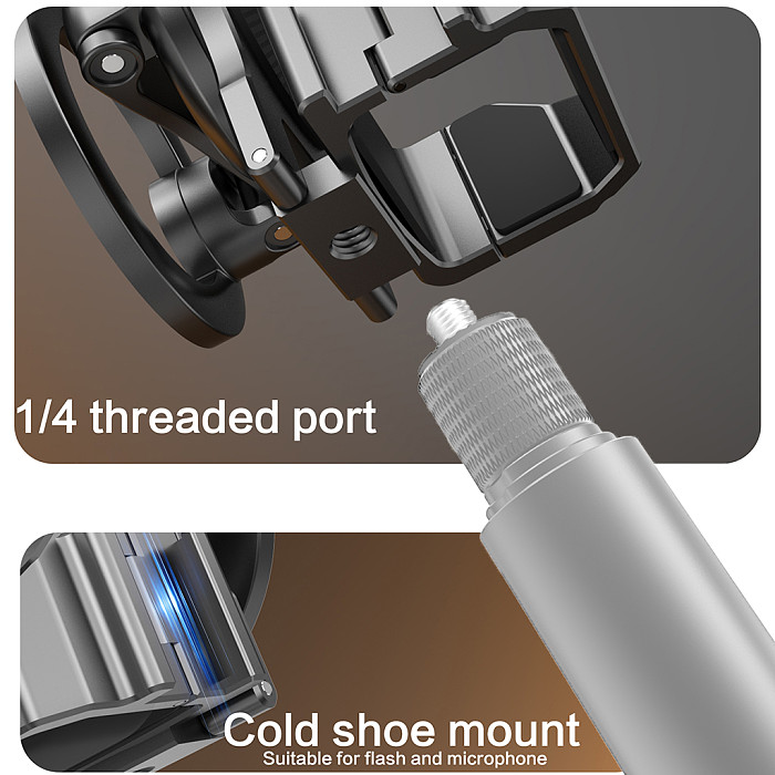 Suitable for DJI OSMO POCKET 3 multifunctional magnetic bracket Magsafe mobile phone teleprompter bracket