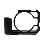 For Canon EOS R50V Aluminum Alloy DSLR Camera Cage with Cold Shoe Mount 1/4 Screw Video Stabilizer Extension Frame Accessories