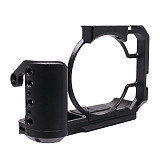 For Canon EOS R50V Aluminum Alloy DSLR Camera Cage with Cold Shoe Mount 1/4 Screw Video Stabilizer Extension Frame Accessories