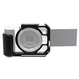 For Canon EOS R50V Aluminum Alloy DSLR Camera Cage with Cold Shoe Mount 1/4 Screw Video Stabilizer Extension Frame Accessories