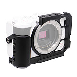 For Canon EOS R50V Aluminum Alloy DSLR Camera Cage with Cold Shoe Mount 1/4 Screw Video Stabilizer Extension Frame Accessories