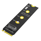 M.2 nvme key M to SFF-8611/8612 Adapter, NVMe PCI-e 4.0 x4 to OcuLink SFF-8612 4i Host Adapter for SSD and eGPU