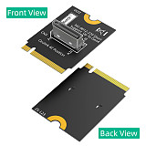 M.2 nvme key M to SFF-8611/8612 Adapter, NVMe PCI-e 4.0 x4 to OcuLink SFF-8612 4i Host Adapter for SSD and eGPU