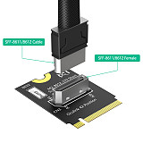 M.2 nvme key M to SFF-8611/8612 Adapter, NVMe PCI-e 4.0 x4 to OcuLink SFF-8612 4i Host Adapter for SSD and eGPU