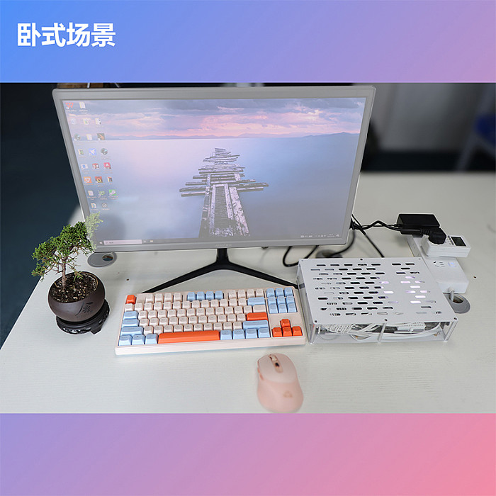 JINEKS A3 Small Case Core Display Computer Case ITX Can be Vertical or Horizontal Suitable for Office Games Portable Small Console