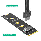 M.2 nvme key M to SFF-8611/8612 Adapter, NVMe PCI-e 4.0 x4 to OcuLink SFF-8612 4i Host Adapter for SSD and eGPU
