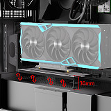 Vertical GPU Mount Bracket 3 Slots Graphics Card Holder with Hardware eGPU Dock External GPU Docking Station 