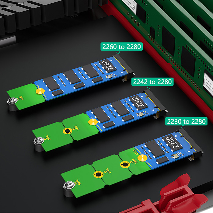 M2 NVME M. 2 Extension Transfer 2230, 2242, 2260, 2280 M2 Change Long Size NVME NGFF M.2 U.2 M3 SSD