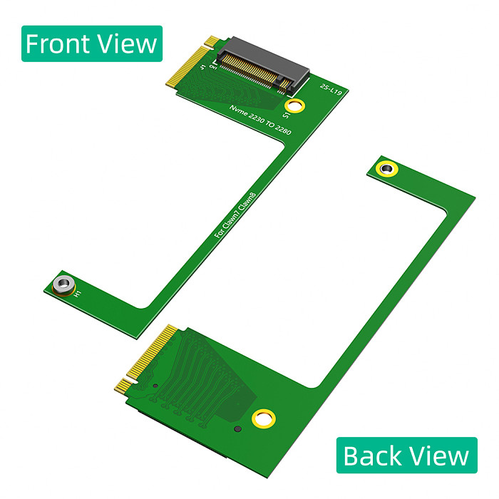 For MSI Claw7 Claw8 Conversion 2230 to 2280 SSD Hard Drive Expansion Adapter NVME M-Key M.2 PCIE 4.0 Adapter