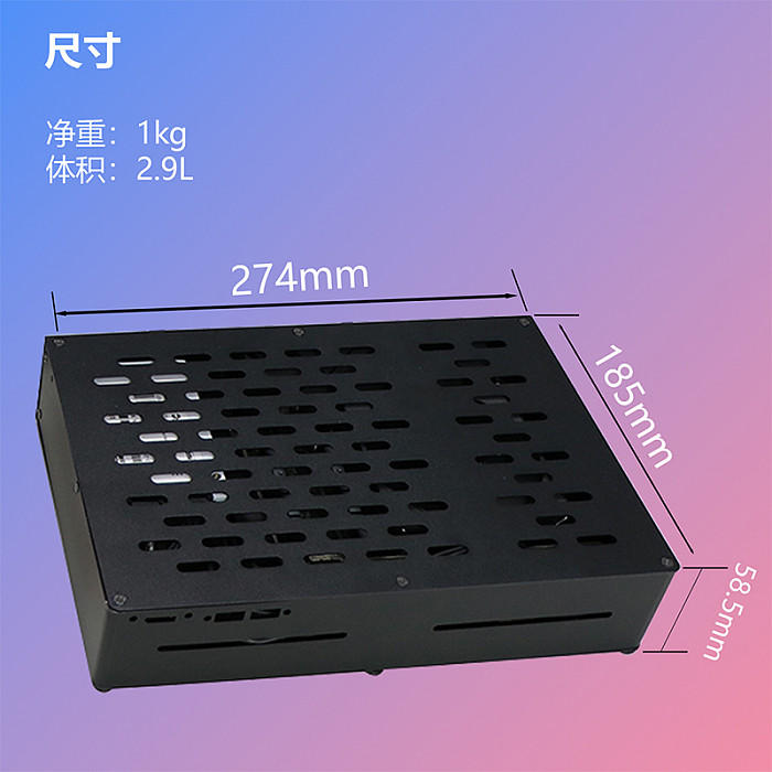JINEKS A3 Small Case Core Display Computer Case ITX Can be Vertical or Horizontal Suitable for Office Games Portable Small Console