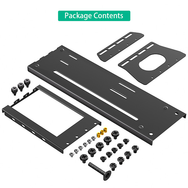 Vertical GPU Mount Bracket 3 Slots Graphics Card Holder with Hardware eGPU Dock External GPU Docking Station 