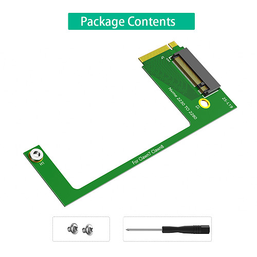 For MSI Claw7 Claw8 Conversion 2230 to 2280 SSD Hard Drive Expansion Adapter NVME M-Key M.2 PCIE 4.0 Adapter