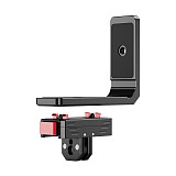 Suitable for Insta360 Ace horizontal and vertical shooting magnetic mounting base L-shaped quick installation and disassembly board 1/4 Ale positioning N52 strong horizontal and vertical shooting second switching suitable for sports cameras for Insta360 Ace/Ace Pro and tripods and extension rods with 1/4 screws