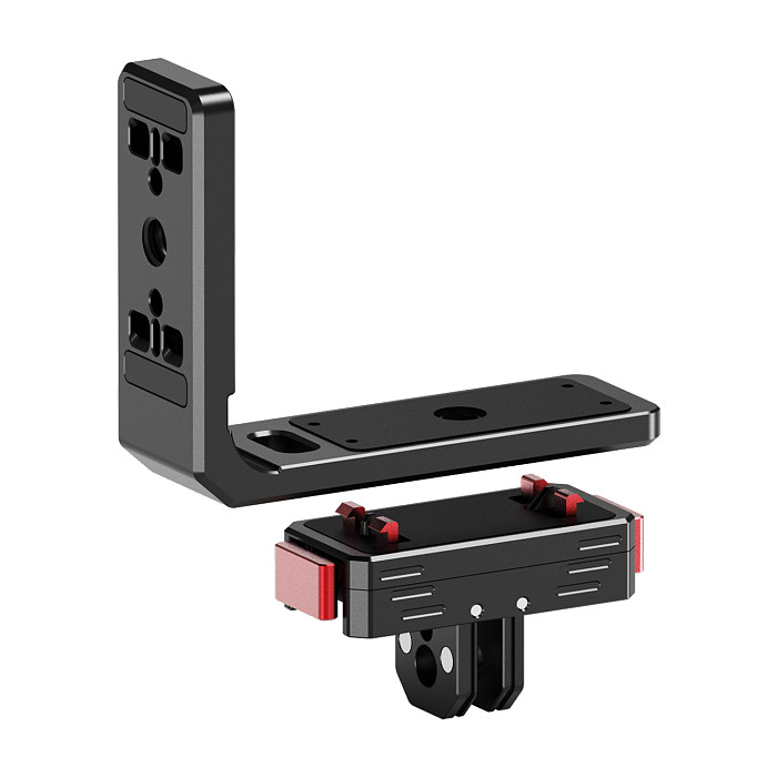 Suitable for Insta360 Ace horizontal and vertical shooting magnetic mounting base L-shaped quick installation and disassembly board 1/4 Ale positioning N52 strong horizontal and vertical shooting second switching suitable for sports cameras for Insta360 Ace/Ace Pro and tripods and extension rods with 1/4 screws